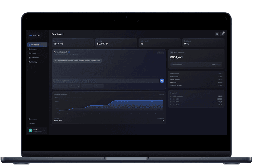 PuraFi dashboard — AP overview